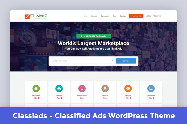 Classiads - Classified Ads WordPress Theme