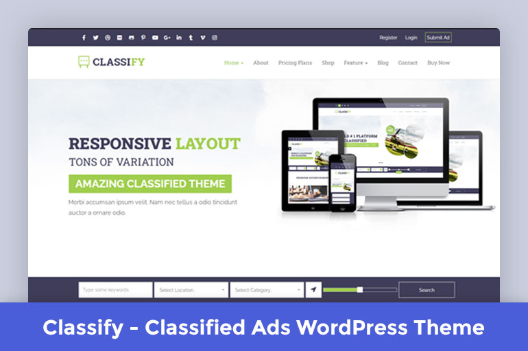 Classify - Classified Ads WordPress Theme